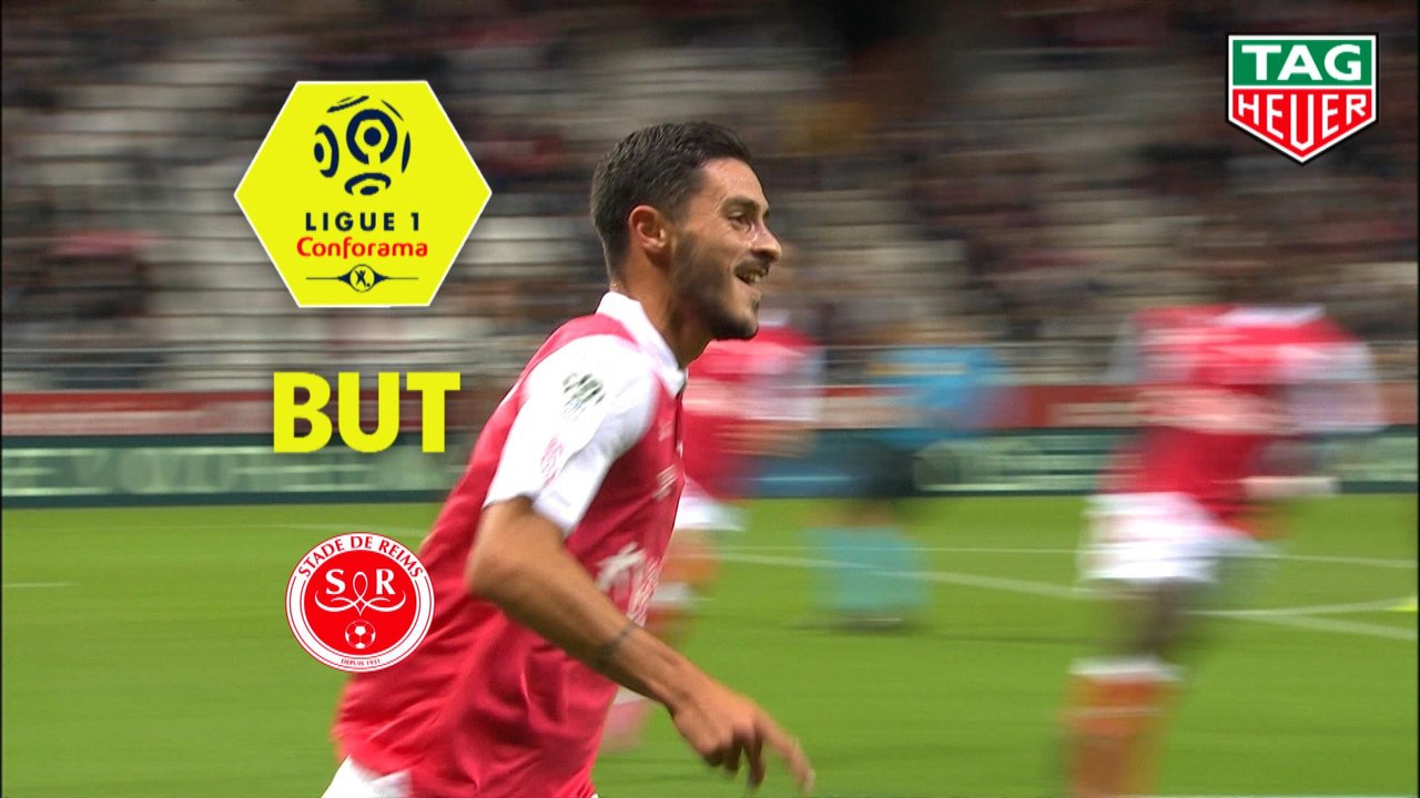But Xavier CHAVALERIN (17ème) / Stade de Reims - Dijon FCO - (1-2) - (REIMS-DFCO) / 2019-20