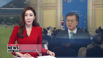 President Moon chairs 19th National Unification Advisory Council Monday afternoon