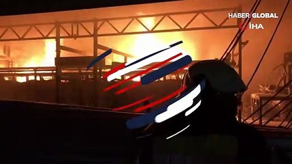 Fabrikanın kimyasal bölümünde korkutan yangın