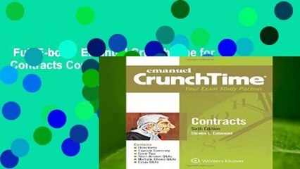 Full E-book  Emanuel CrunchTime for Contracts Complete