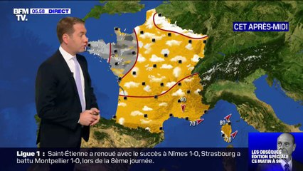 Si le temps est clément ce lundi, la pluie arrive par l'ouest du pays