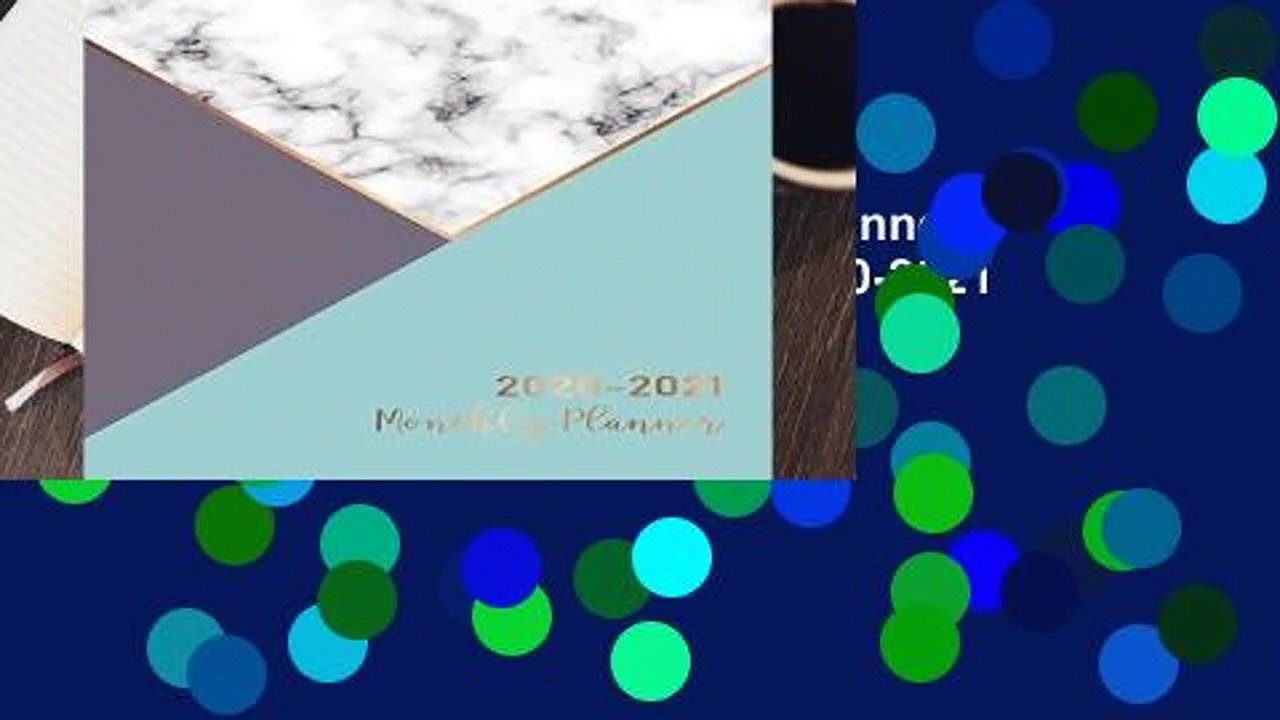 Full E-book  2020-2021 Monthly Planner: Marble Cover | 2 Year Calendar 2020-2021 Monthly | 24