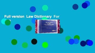 Full version  Law Dictionary  For Free