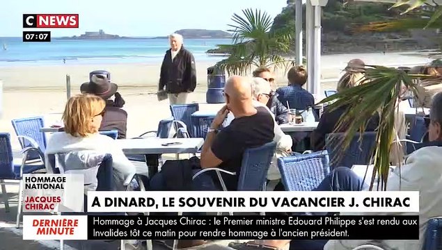 A Dinard en Bretagne, où Jacques Chirac passait ses vacances depuis 2009, les habitants et restaurateurs racontent quelques anecdotes