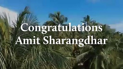 Congratulations Amit Sharangdhar