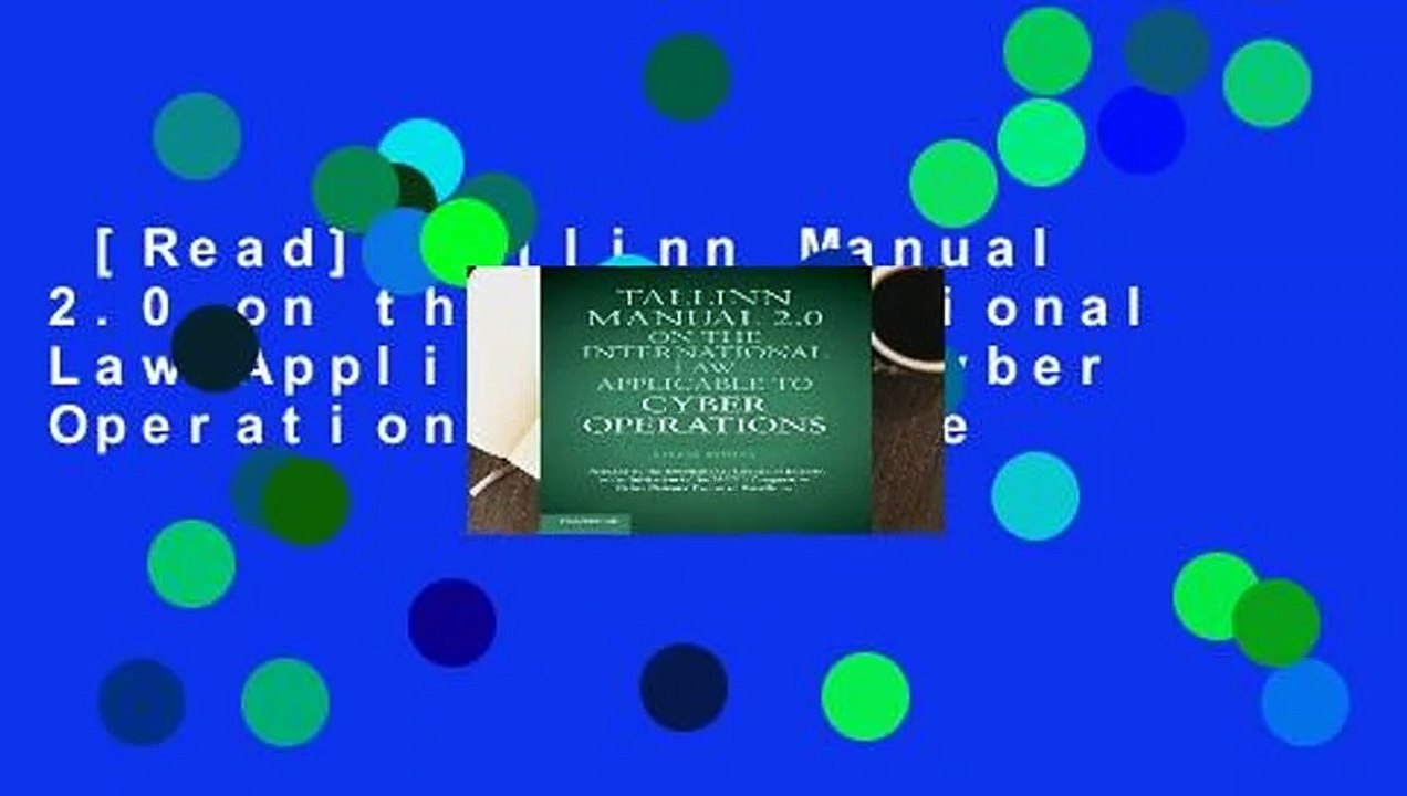 Read Tallinn Manual 2 0 On The International Law Applicable To