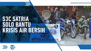 Komunitas Solo Suzuki Satria Club Beri Bantuan Air Bersih pada Warga Terdampak Kekeringan di Sragen