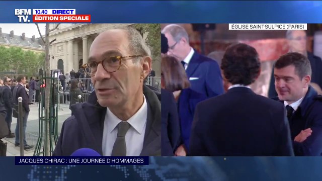 C'est un roman politique du pays à lui tout seul. : Eric Woerth, député LR de l'Oise, est présent à la cérémonie d'hommage à Jacques Chirac