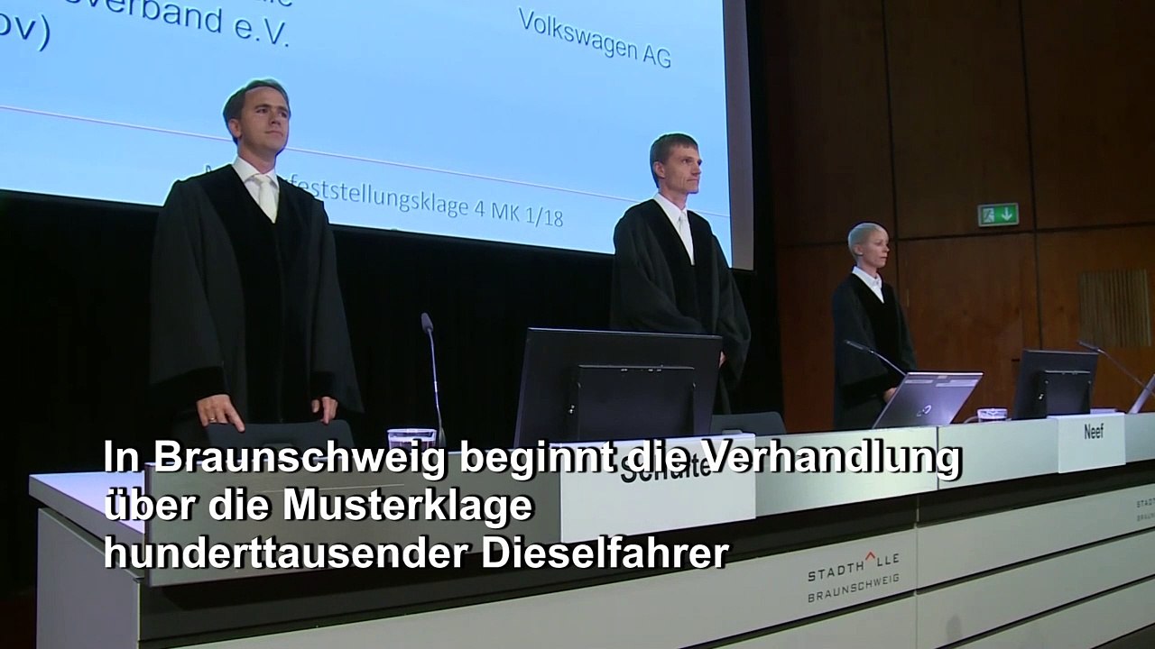 Musterverfahren gegen VW für hunderttausende Diesel-Kunden begonnen