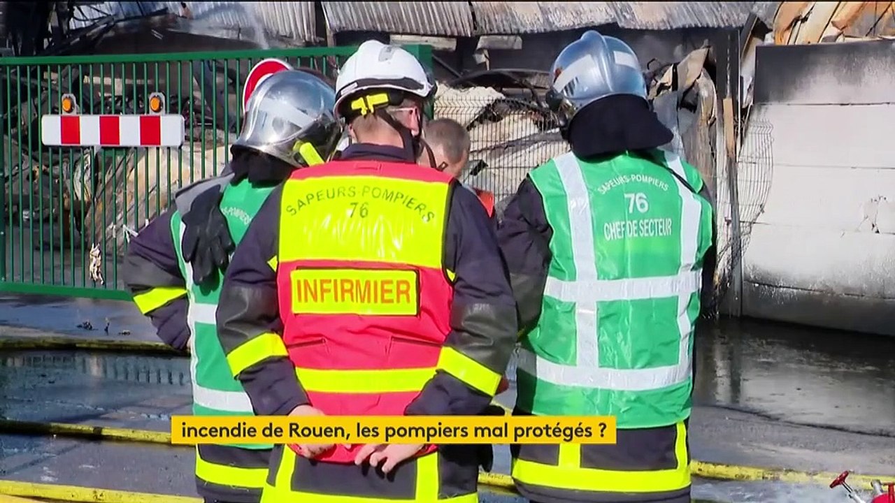 Incendie d'un site Seveso à Rouen : les pompiers mis en danger ?