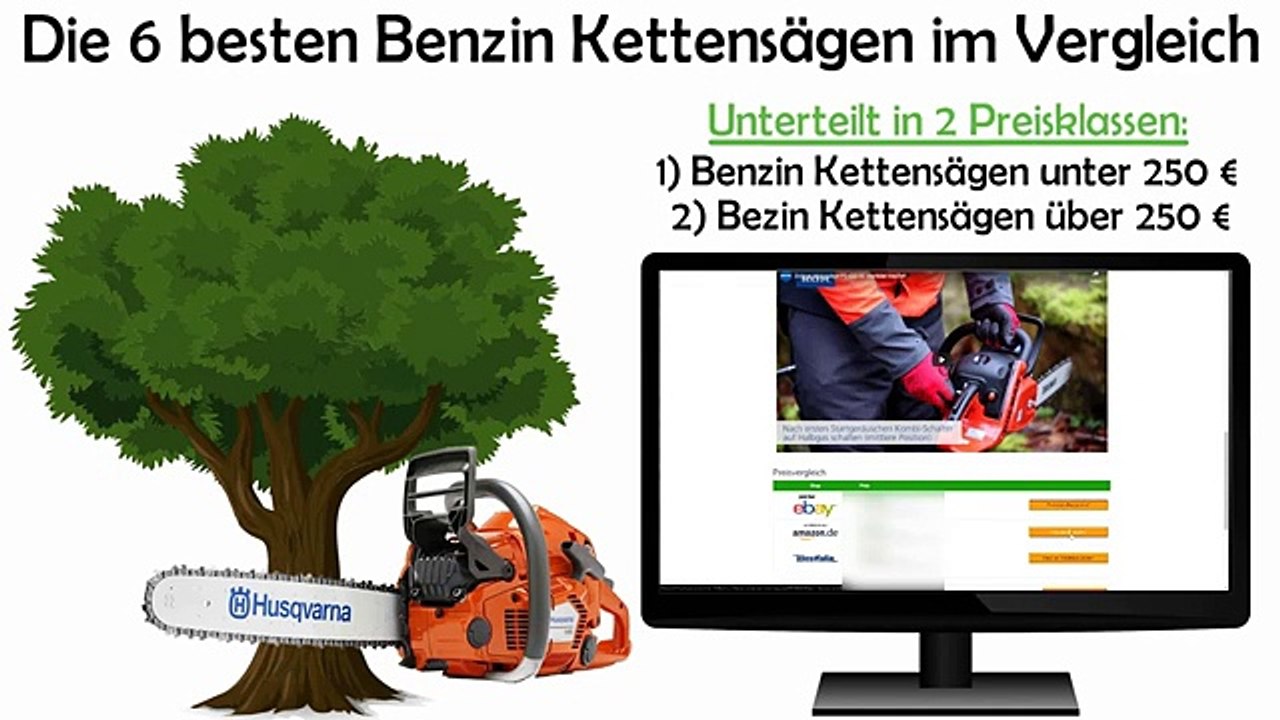Benzin-Kettensäge kaufen 2019 - Die 6 besten Benzin Kettensägen im Vergleich [2 Preisklassen]