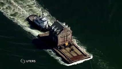 Historic mansion relocated by barge in Maryland