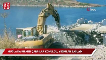 Kırmızı çarpılar konuldu, yıkımlar başladı