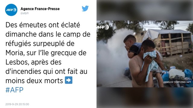 Grèce. Les autorités confirment la mort d'un migrant après un incendie dans un camp de réfugiés à Lesbos