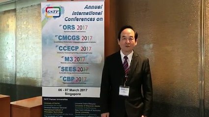 Prof. Meng-Hui Li at CCECP Conference 2017 by GSTF Singapore
