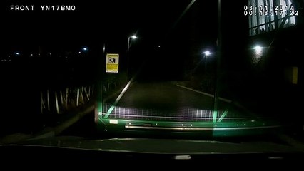 Dashcam footage of Rotherham officer Daniel Guest losing control of police car at 100mph