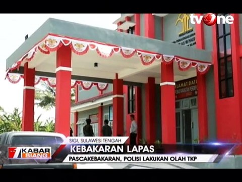 Pasca Kebakaran Lapas Sigi, Polisi Lakukan Olah TKP