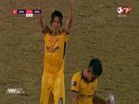 Quang Tình vung chân uy lực, xé toang mành lưới HAGL mang về bàn thắng thứ 2 cho SLNA | NEXT SPORTS