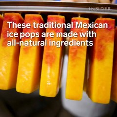 These traditional Mexican ice pops are made with all-natural ingredients