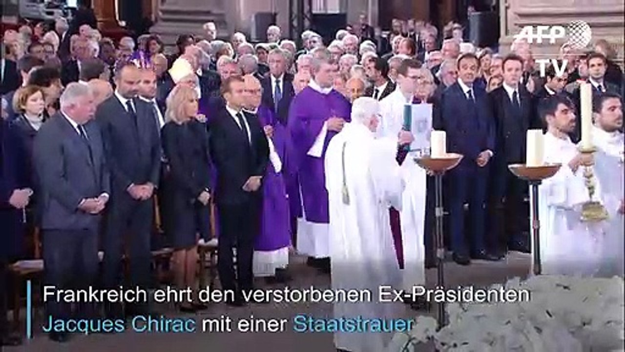 Staatstrauer für Frankreichs verstorbenen Ex-Präsidenten Chirac