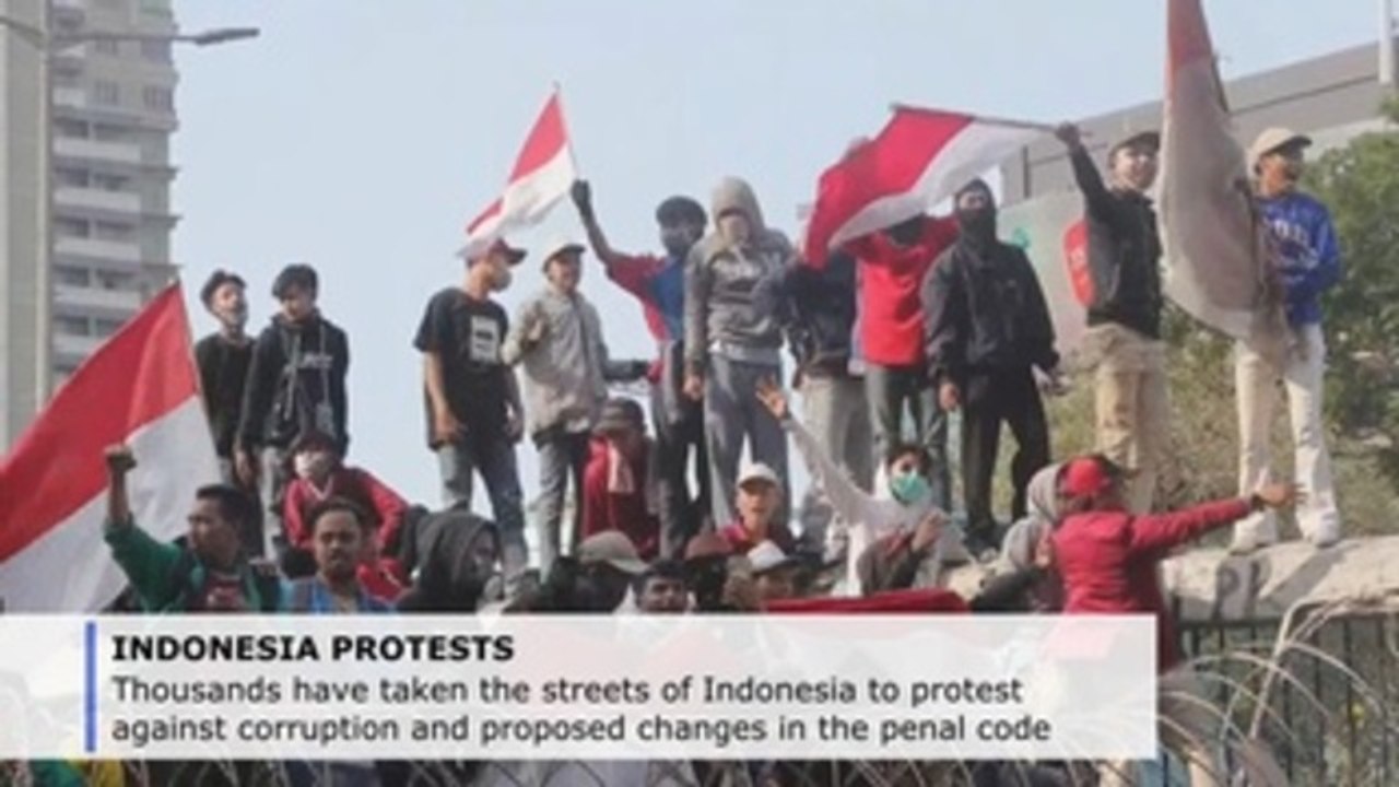 Protests against controversial penal code reform continue in Indonesia