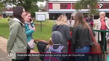 Incendie d'une usine de Rouen : une reprise des cours marquée par l'inquiétude
