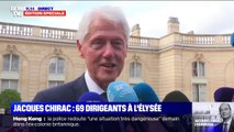 Bill Clinton est venu rendre hommage à Jacques Chirac. C'est le seul représentant des États-Unis a être présent