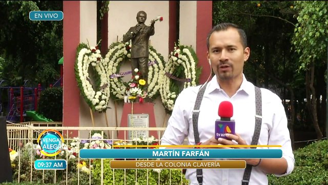 La colonia Clavería se lleno de homenajes al El Príncipe de la Canción | Venga La Alegría