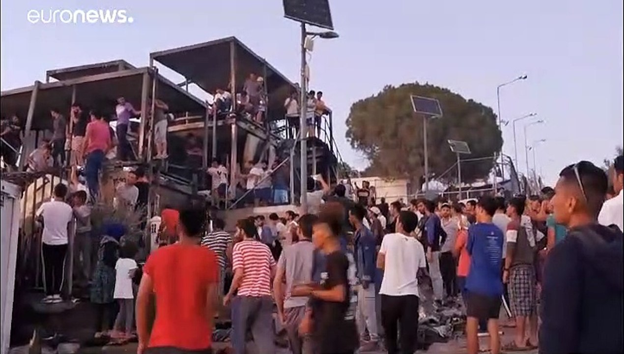 Grèce : le camp de Moria sous le choc