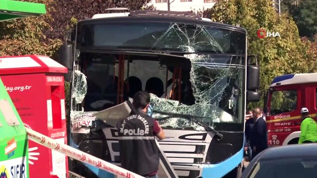 Başkent'teki otobüs kazası mobeselere yansıdı
