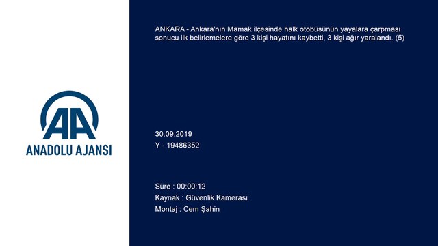 Halk otobüsü yayalara çarptı: 3 ölü - Kaza anı güvenlik kamerasında - ANKARA