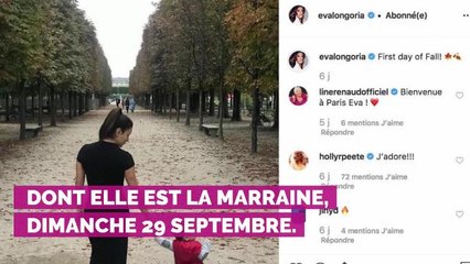 PHOTO. Eva Longoria sans maquillage : la star pose fièrement au naturel avec sa filleule Harper Beckham