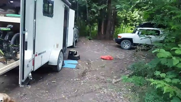 Bike Storage Fail!! | Cargo Trailer Camper Conversion | Lessons Learned