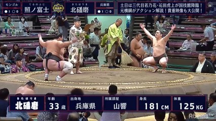 Terunofuji vs Kitaharima - Aki 2019, Makushita - Day 4