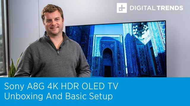 Sony A8G 4K HDR OLED TV Unboxing And Basic Setup