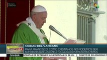 Llama Papa Francisco a no ser indiferentes ante las guerras