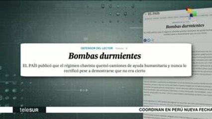 Meses después de yerro sobre Venezuela el diario El País lo reconoce