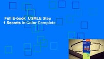 Full E-book  USMLE Step 1 Secrets in Color Complete
