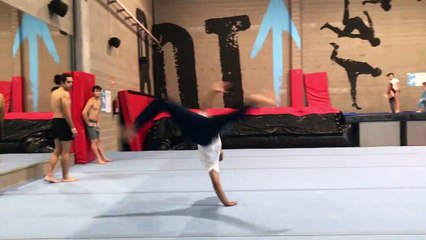 Twenty Back-Flips Off One Foot