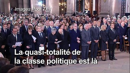Hommage Chirac: famille et chefs d'Etat réunis à Saint-Sulpice