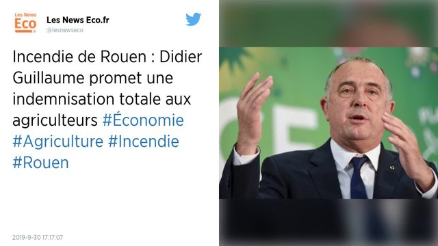 Incendie de Rouen. Le gouvernement promet une indemnisation totale aux agriculteurs
