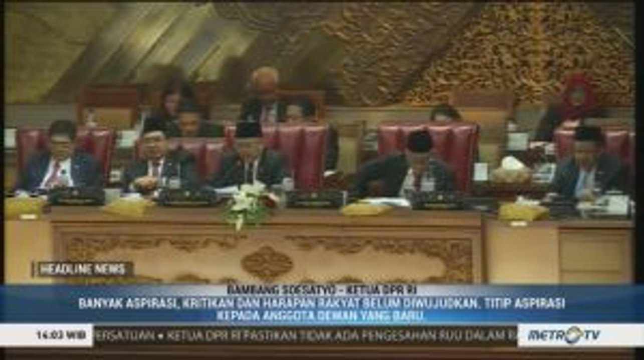 Salam Perpisahan Bamsoet di Rapat Paripurna Terakhir DPR 2019