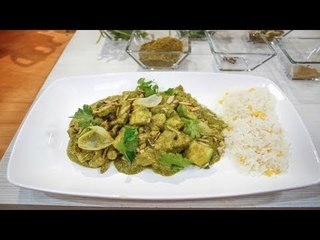 ¡La chef Ingrid Ramos prepara cerdo en mole verde con calabacitas! | Sale el Sol