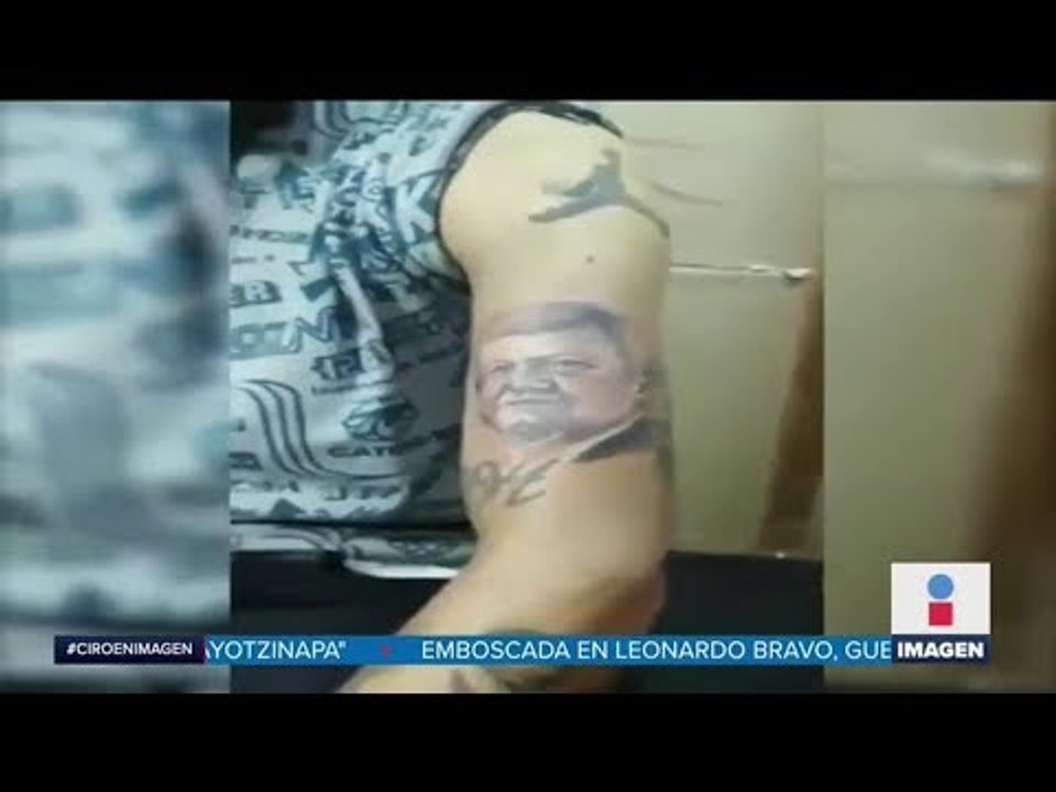 ¡Admirador de López Obrador se tatuó la cara del presidente! | Noticias con Ciro Gómez Leyva