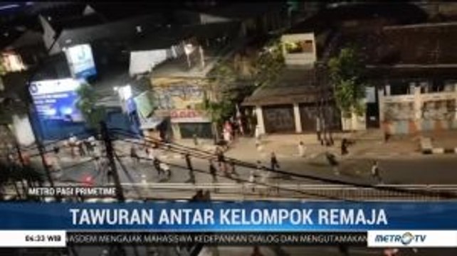 Tawuran Dua Kelompok Remaja Terjadi di Jalan Saharjo Tebet