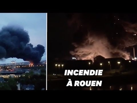 Les images de l'incendie de l'usine Lubrizol à Rouen