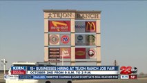 15  business hiring during Tejon Ranch Commerce Center job fair Wednesday