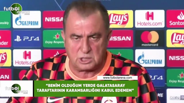 Fatih Terim: Benim olduğum yerde Galatasaray taraftarının karamsarlığını kabul edemem