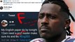 Antonio Brown ROASTED On Twitter After Asking For HELP For His English Homework!