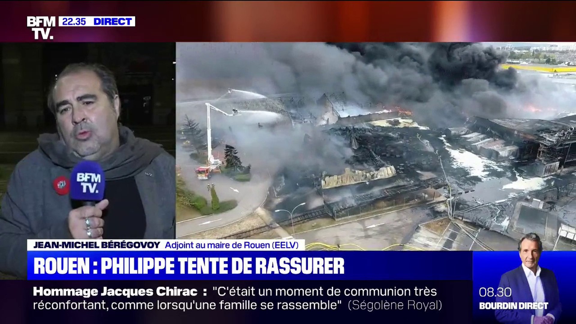 Incendie à Rouen: "Les maires ont été prévenus 12h après le début du  sinistre, c'est inadmissible", déclare Jean-Michel Bérégovoy (EELV) - Vidéo  Dailymotion